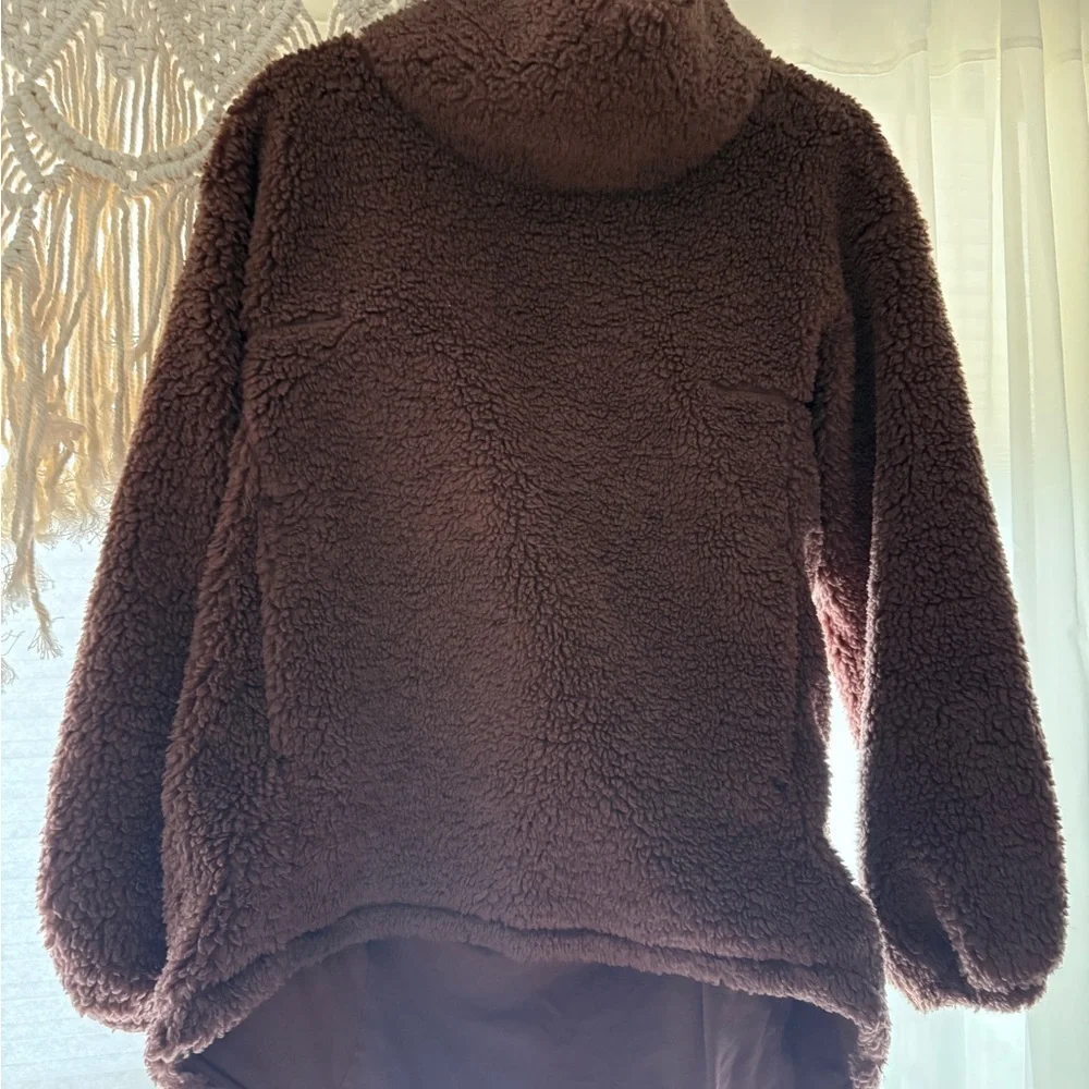 Lululemon🍋🍋 Warm Restore Sherpa Pullover- Savannah size 8 euc